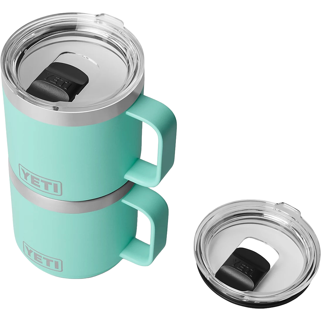 YETI Seafoam Rambler 14 oz Stackable Mug with Durasip Ceramic Lining