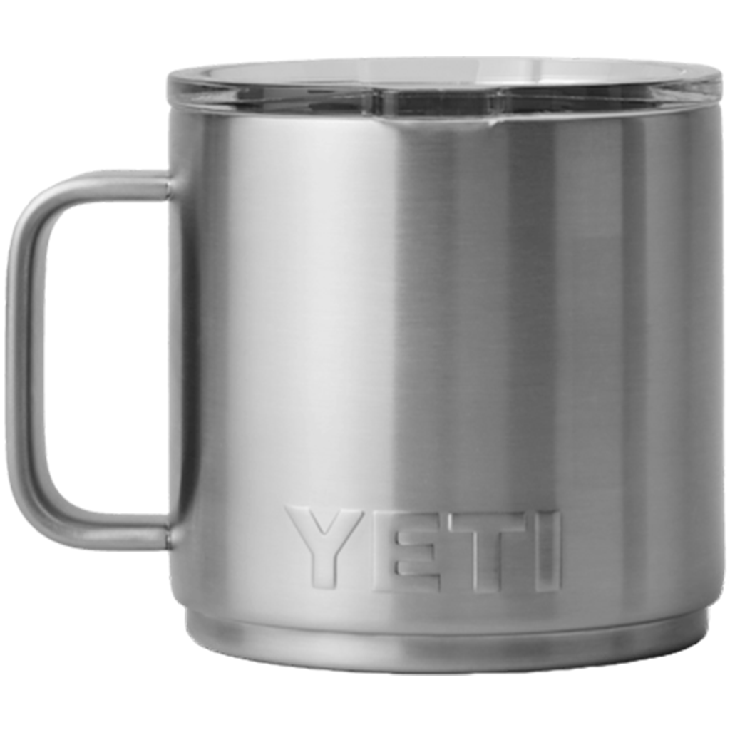 YETI Stainless Rambler 14 oz Stackable Mug with Durasip Ceramic Lining