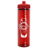 Garyline Transparent Red Slim Fit Bottle with Push-Pull Lid - 24 oz.