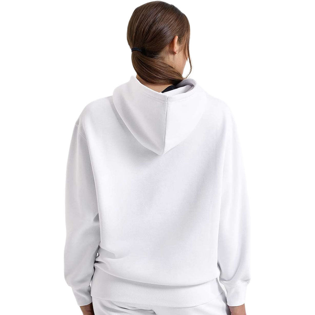 TriDri Unisex White Jamie Recycled Hooded Sweatshirt