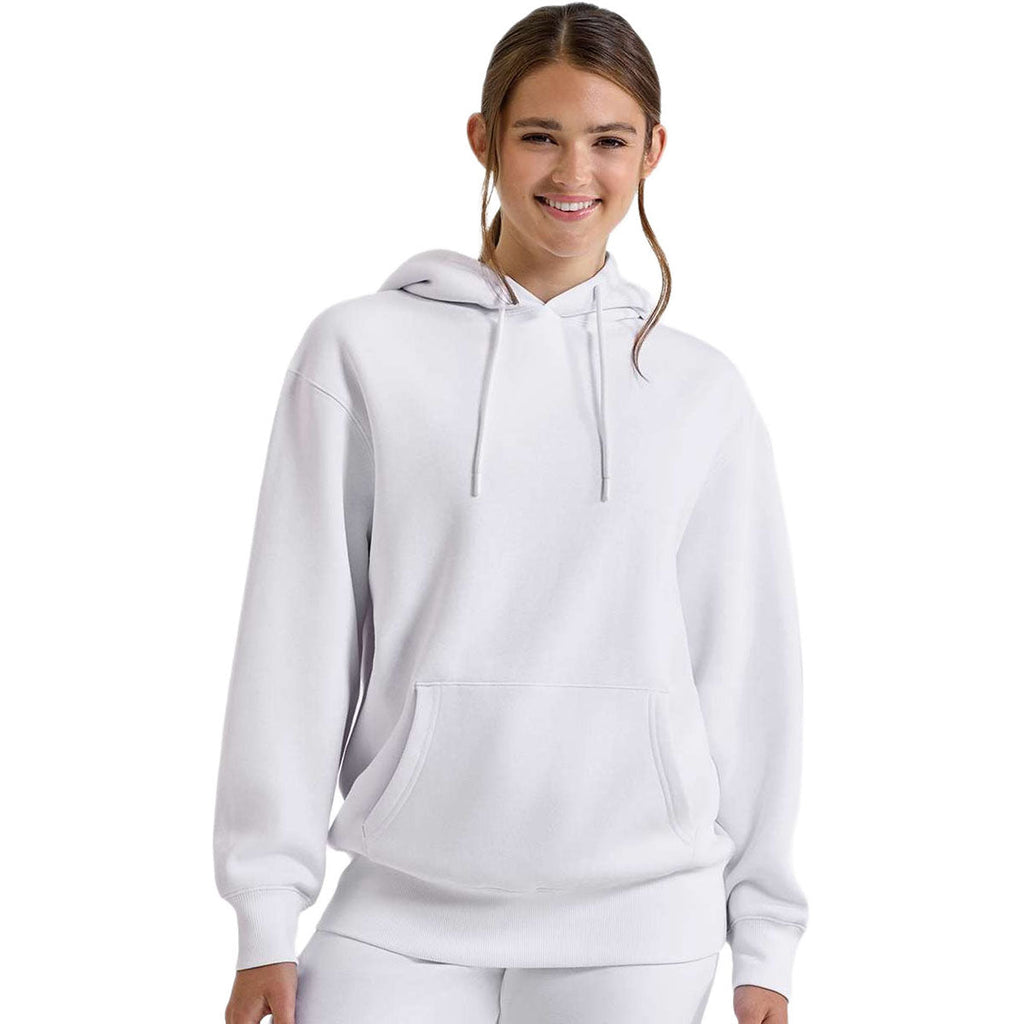 TriDri Unisex White Jamie Recycled Hooded Sweatshirt