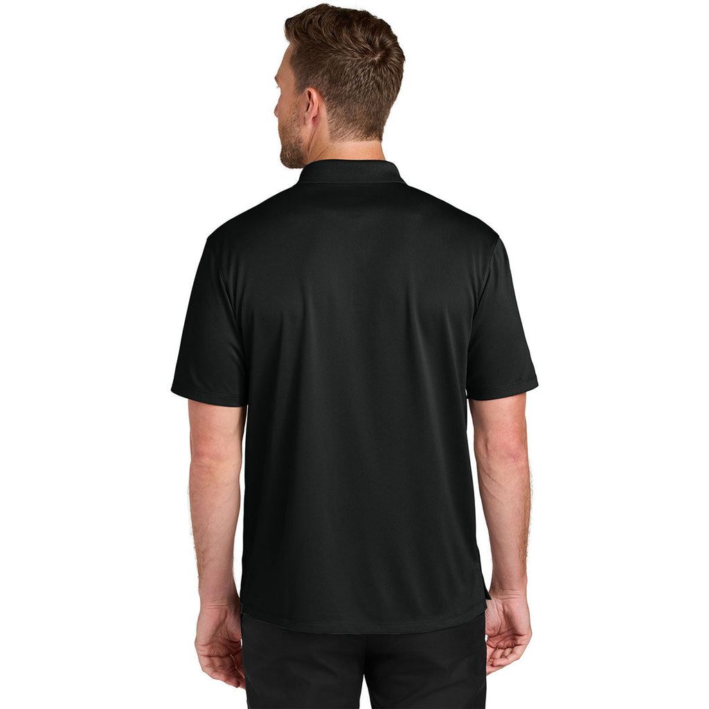 Port Authority Men's Deep Black Tall Wearever Performance Pique Polo