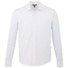 Elevate Men's White TATRA Eco Knit Long Sleeve Button Up Shirt