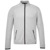 Elevate Men's Silver Heather Asgard Eco Knit Full Zip Performance Jacket