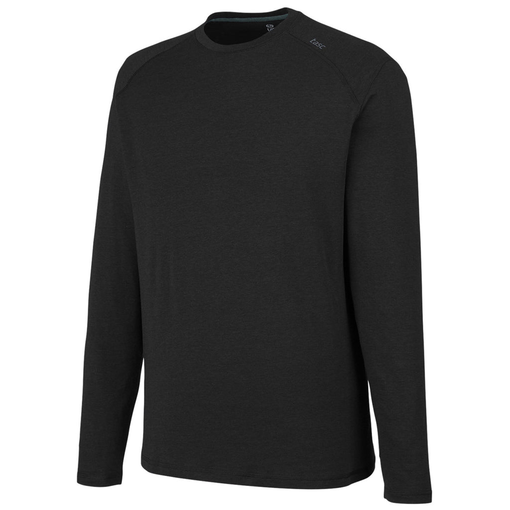 tasc Men's Black Carrollton Fitness Long-Sleeve T-Shirt