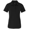 Elevate Women's Black Izu Everything Performance Eco Short Sleeve Polo