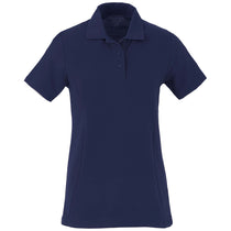 Elevate Women's Navy Palo Short Sleeve 100% Cotton Pique Polo