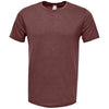 BAW Men's Maroon Tri-Blend T-Shirt Short Sleeve
