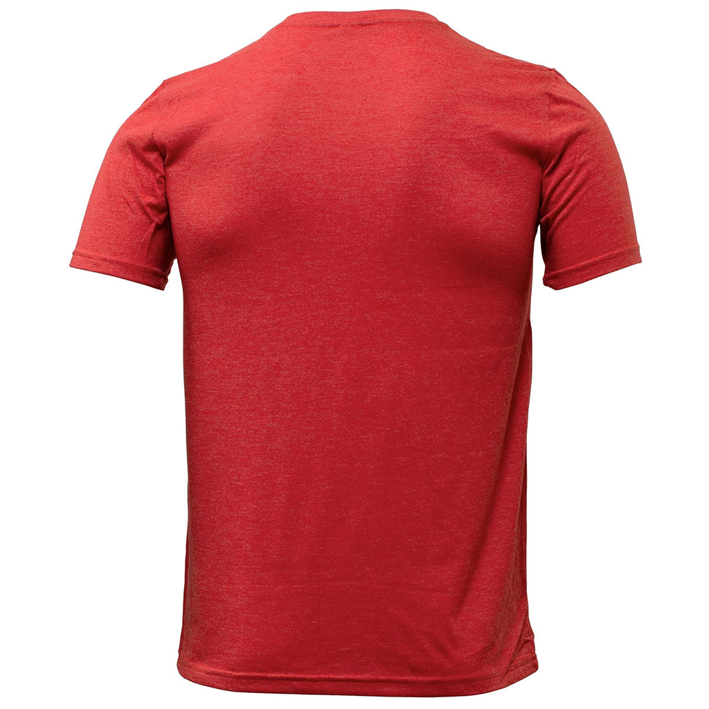 BAW Men's Red Tri-Blend T-Shirt Short Sleeve