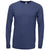BAW Unisex Indigo Navy Tri-Blend T-Shirt Long Sleeve