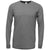 BAW Unisex Sports Grey Tri-Blend T-Shirt Long Sleeve