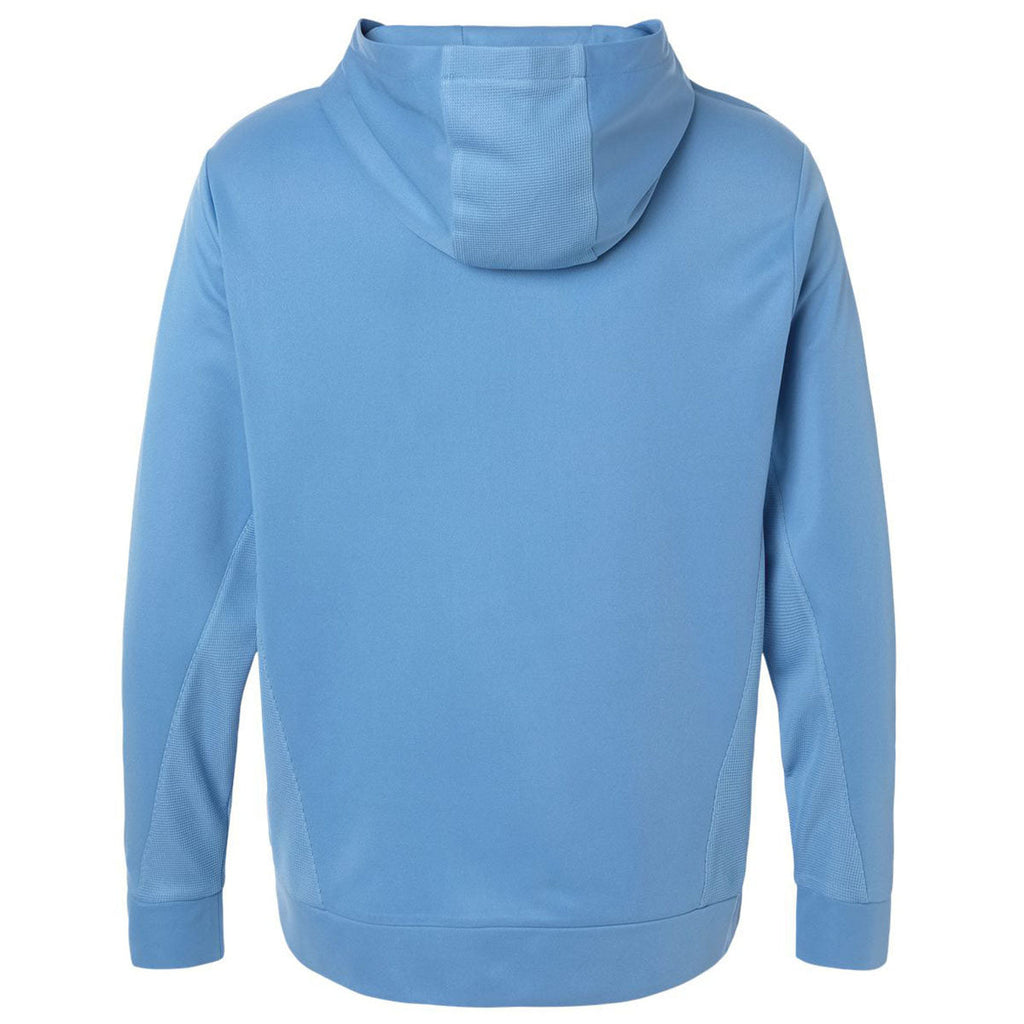 Team 365 Unisex Sport Light Blue Squad Hooded Tech Fleece Pullover