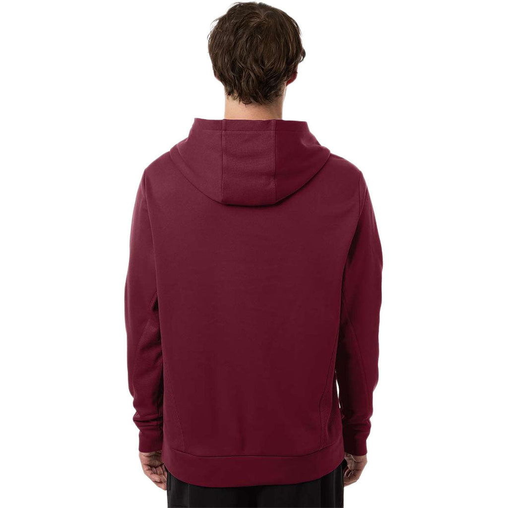 Team 365 Unisex Sport Maroon Squad Hooded Tech Fleece Pullover