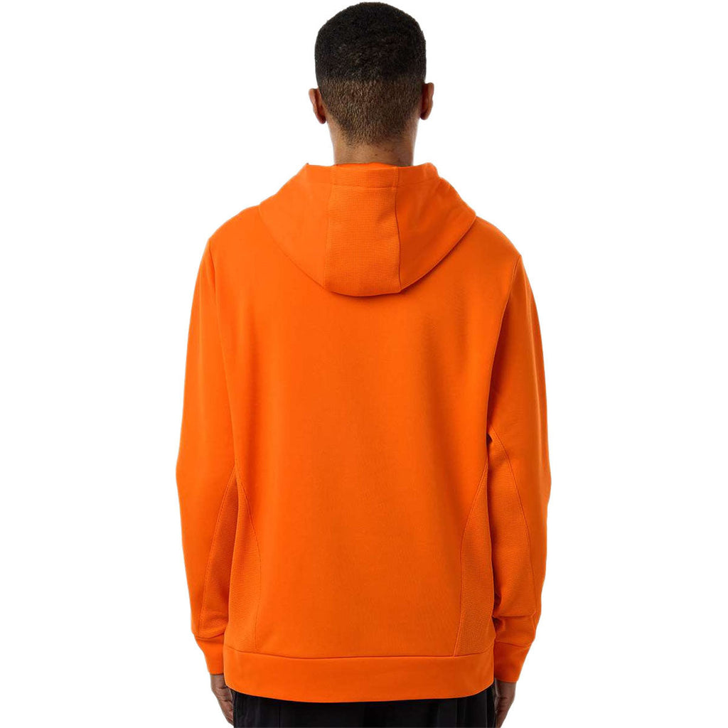 Team 365 Unisex Sport Orange Squad Hooded Tech Fleece Pullover