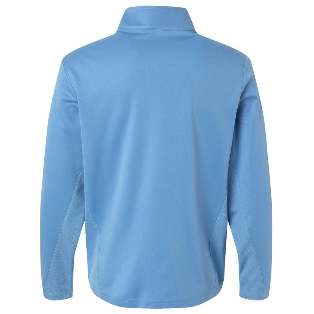 Team 365 Unisex Sport Light Blue Squad Cadet Quarter-Zip Tech Fleece Pullover
