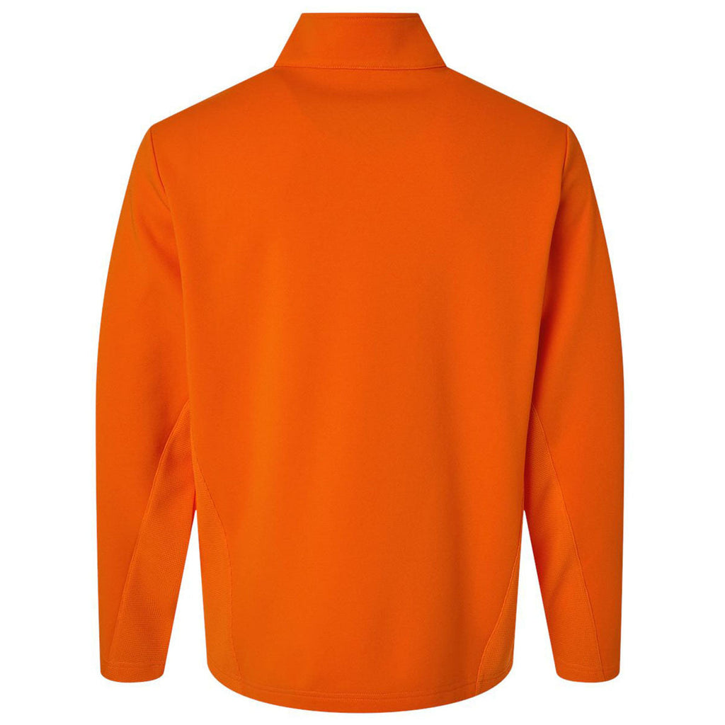Team 365 Unisex Sport Orange Squad Cadet Quarter-Zip Tech Fleece Pullover