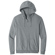 tentree Men's Grey Heather Organic Cotton Fleece Full-Zip Hoodie