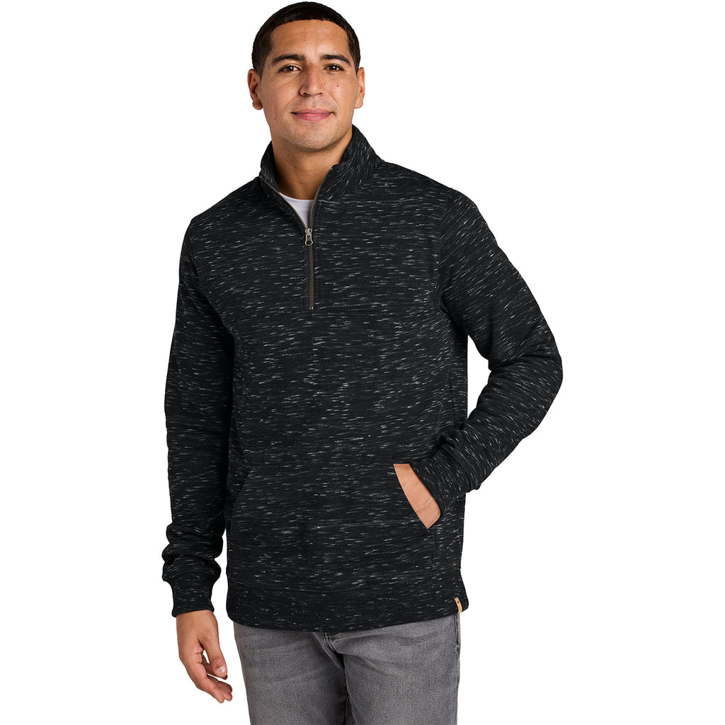 tentree Men's Meteorite Black Space Dye Space Dye Fleece 1/4-Zip