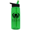 Garyline Transparent Green Flair Tritan Bottle with Flip-Straw Lid - 26 oz.