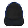 Koozie Black/Royal Mid-Profile Accent Mesh Snapback Cap