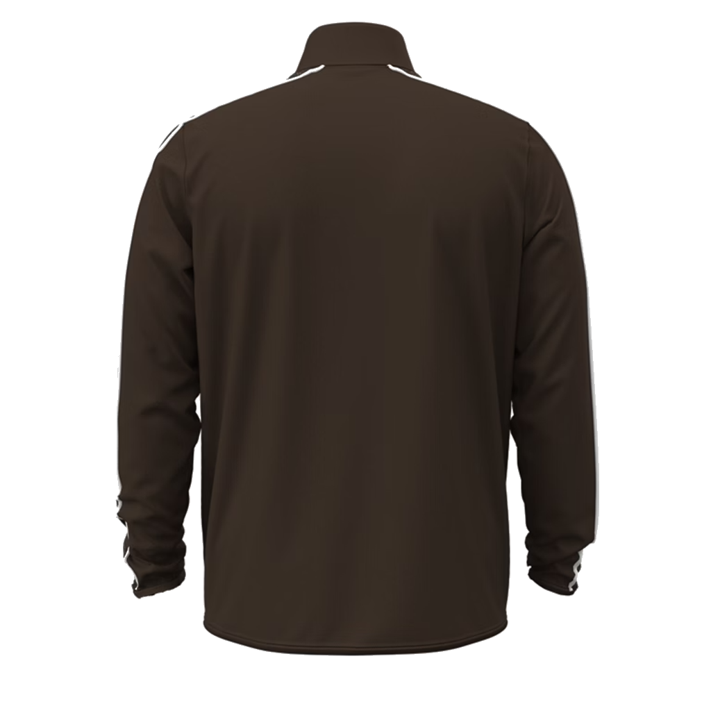 Under Armour Men's Gridiron Brown/White UA Command Full Zip Warm Up