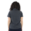 Zusa Women's Black Heather Peachy Polo