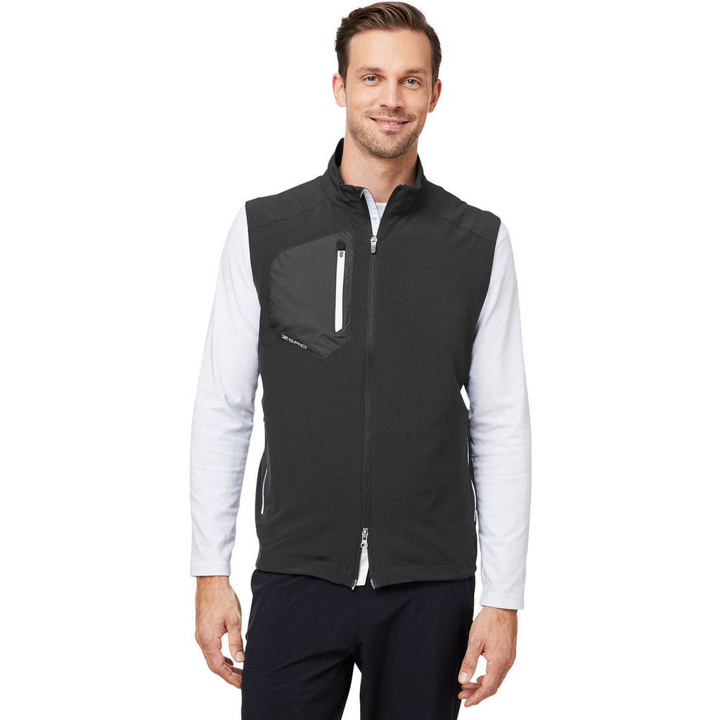 Zero Restriction Men's Black Full-Zip Vest