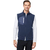 Zero Restriction Men's Navy Full-Zip Vest