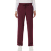 Jaanuu Women's Burgundy Xenos Essential Knit-Waist Scrub Pants