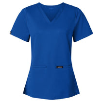 Jaanuu Women's Royal Blue Cesi Ultrasoft Scrub V-Neck Top