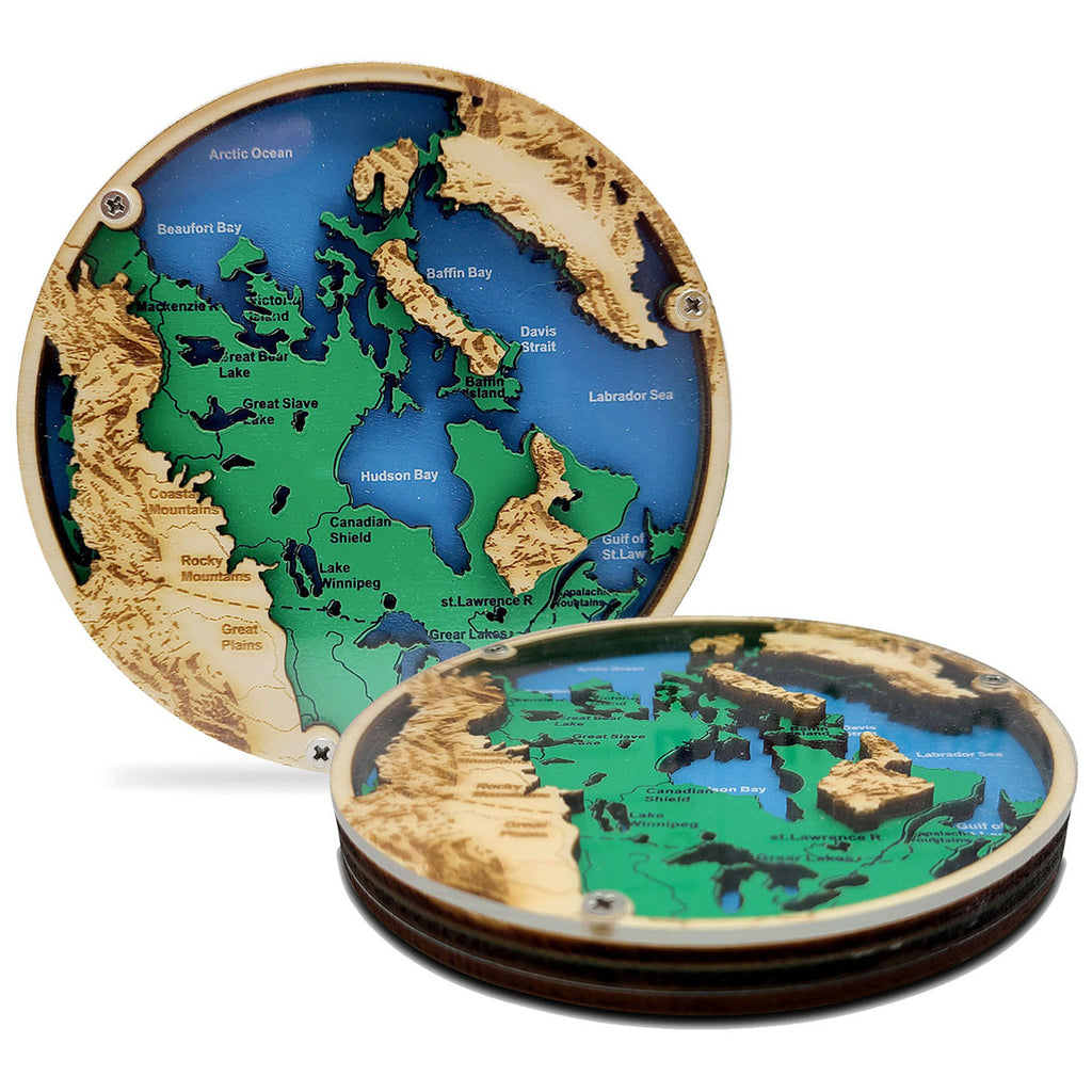 BCG Layered Wood Coaster