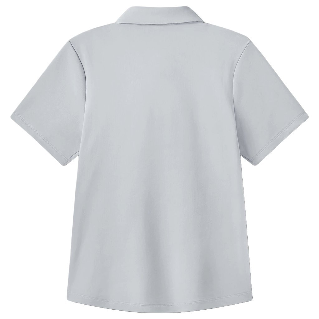 UNRL Women's Core Grey Short Sleeve Pique Pro Polo