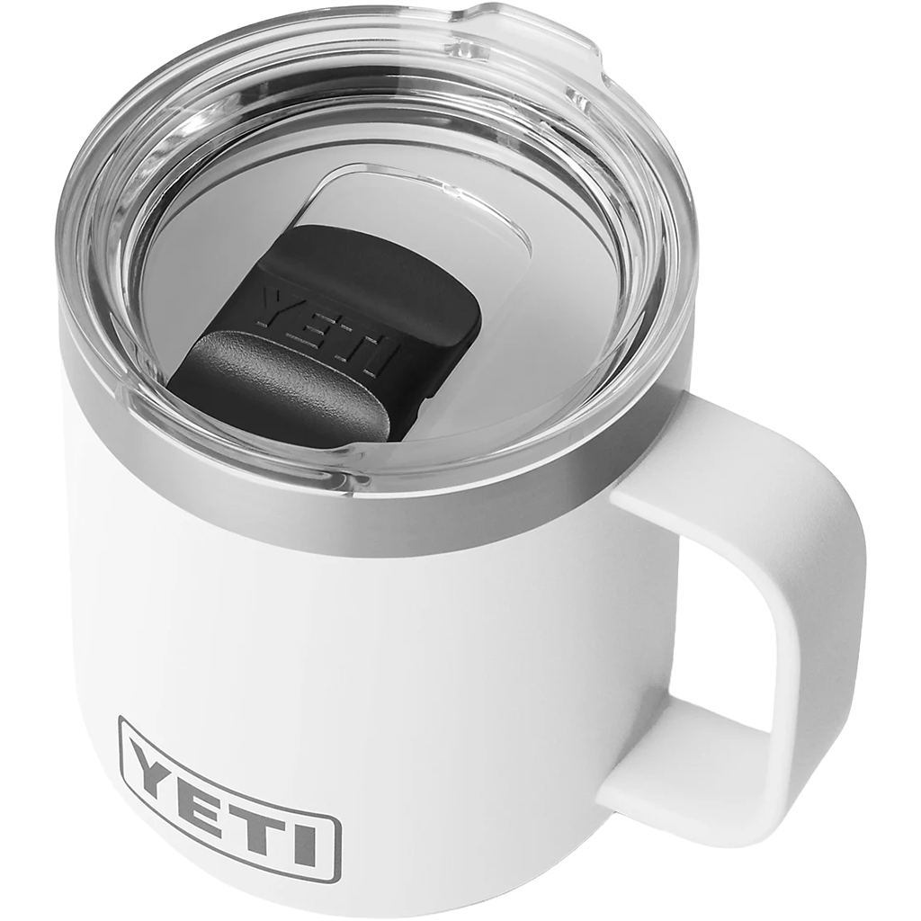 YETI White Rambler 10 oz Stackable Mug with Durasip Ceramic Lining