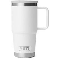 YETI White Rambler 20 oz Travel Straw Mug with Color-Matched Straw Lid