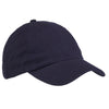 Big Accessories Navy Brushed Twill Unstructured Cap