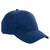 Big Accessories Navy Brushed Twill Structured Cap