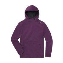 UNRL Unisex Dark Plum Crossover Hoodie II