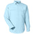 HUK Men's Crystal Blue Tide Point Long Sleeve Shirt