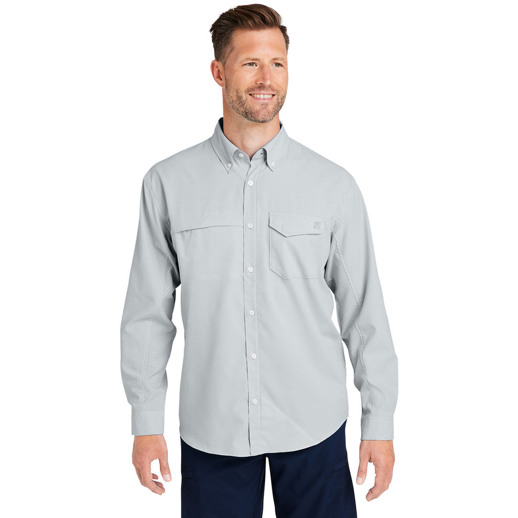 HUK Men's Harbor Mist Tide Point Long Sleeve Shirt