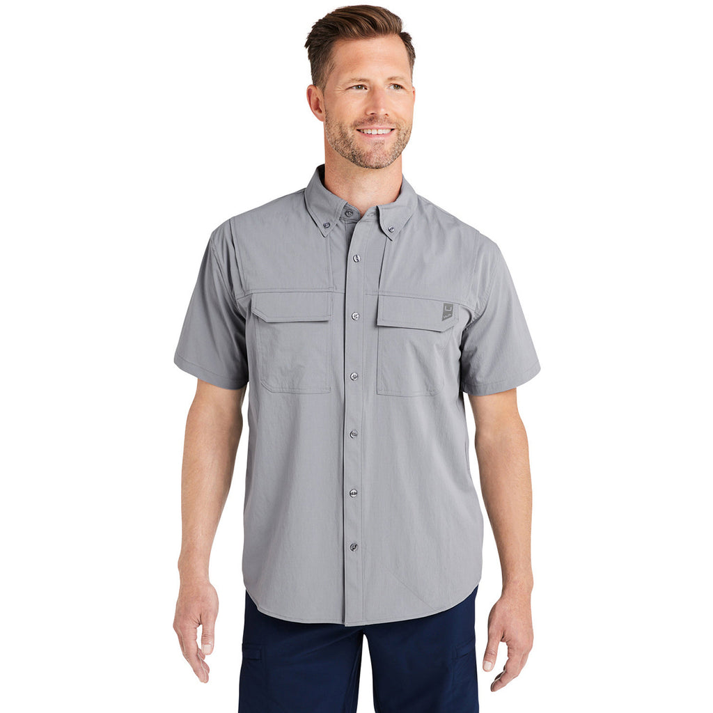 HUK Men's Night Owl Creekbed Short Sleeve Shirt