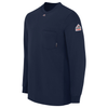 Bulwark Men's Navy Knit Long Sleeve T-Shirt