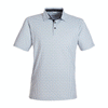 Swannies Golf Glacier/ Black Men's Hazelwood Polo
