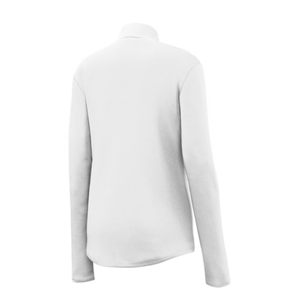 Sport-Tek Women's White PosiCharge Competitor 1/4-Zip Pullover