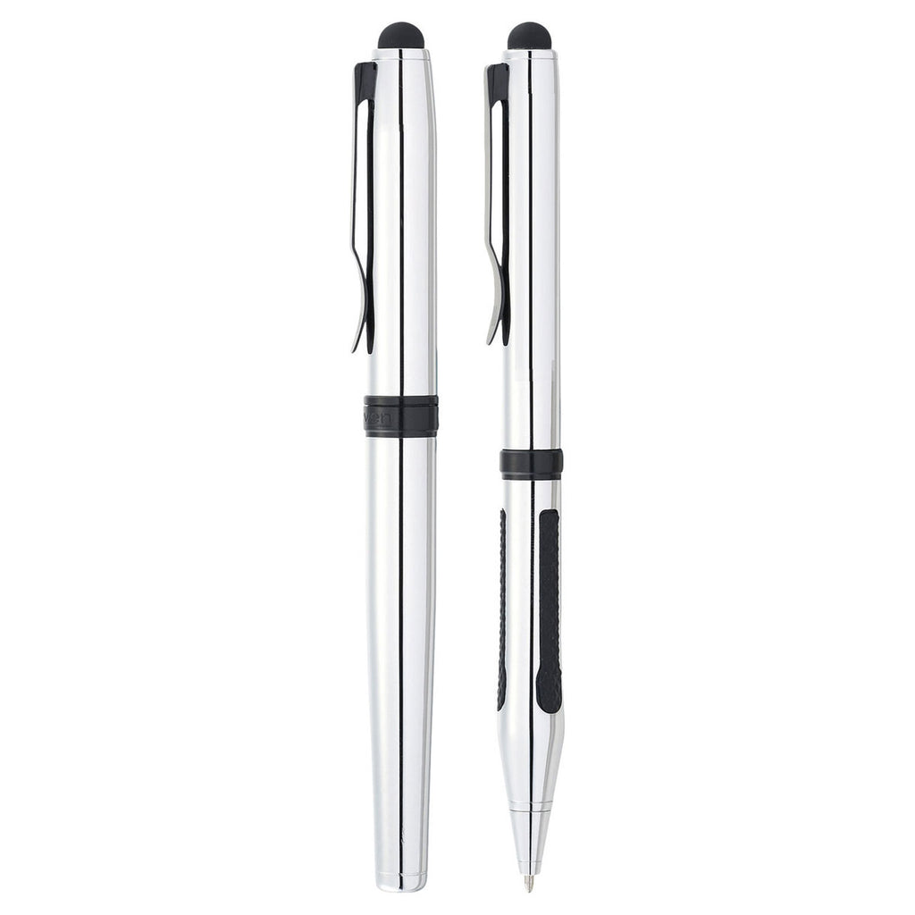 Elleven Silver Triple Grip Stylus Pen Set