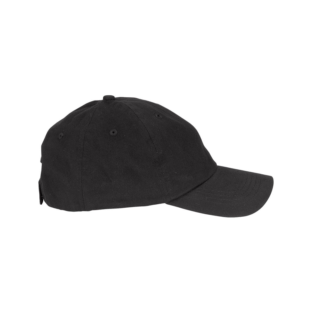 Vantage Men's Black Solid Lightweight Brushed Twill Cap