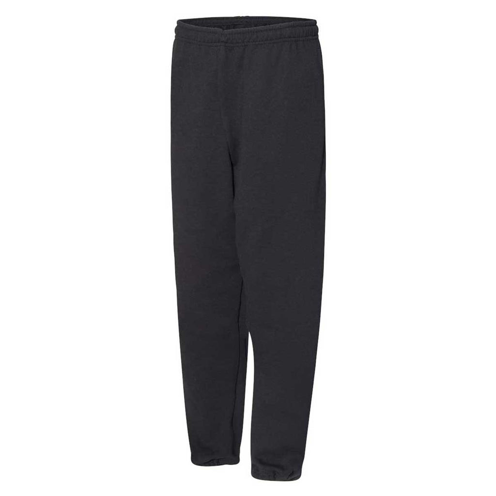 Russell Athletic Men's Black Dri Power Closed Bottom Sweatpants with Pockets