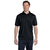 Hanes Men's Black 5.2 oz. 50/50 EcoSmart Jersey Knit Polo