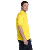 Hanes Men's Yellow 5.2 oz. 50/50 EcoSmart Jersey Knit Polo