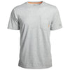 Timberland Men's Light Grey Heather Pro Base Plate Blended Short-Sleeve T-Shirt