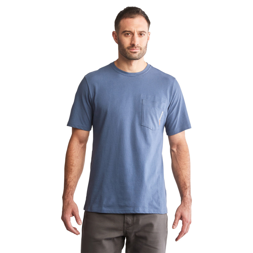Timberland Men's Vintage Indigo Pro Base Plate Blended Short-Sleeve T-Shirt